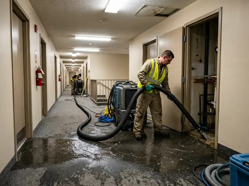 multi-unit-apartment-hallway-f-005 — frequently asked questions, Emergency Burst Pipe Water Extraction & Removal in Portagev…